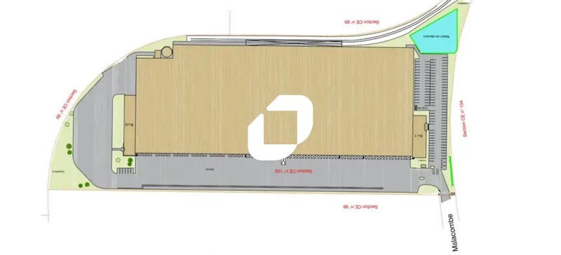 Bureau dans Saint-Quentin-Fallavier à louer - Plan de site - Image 2 de 3