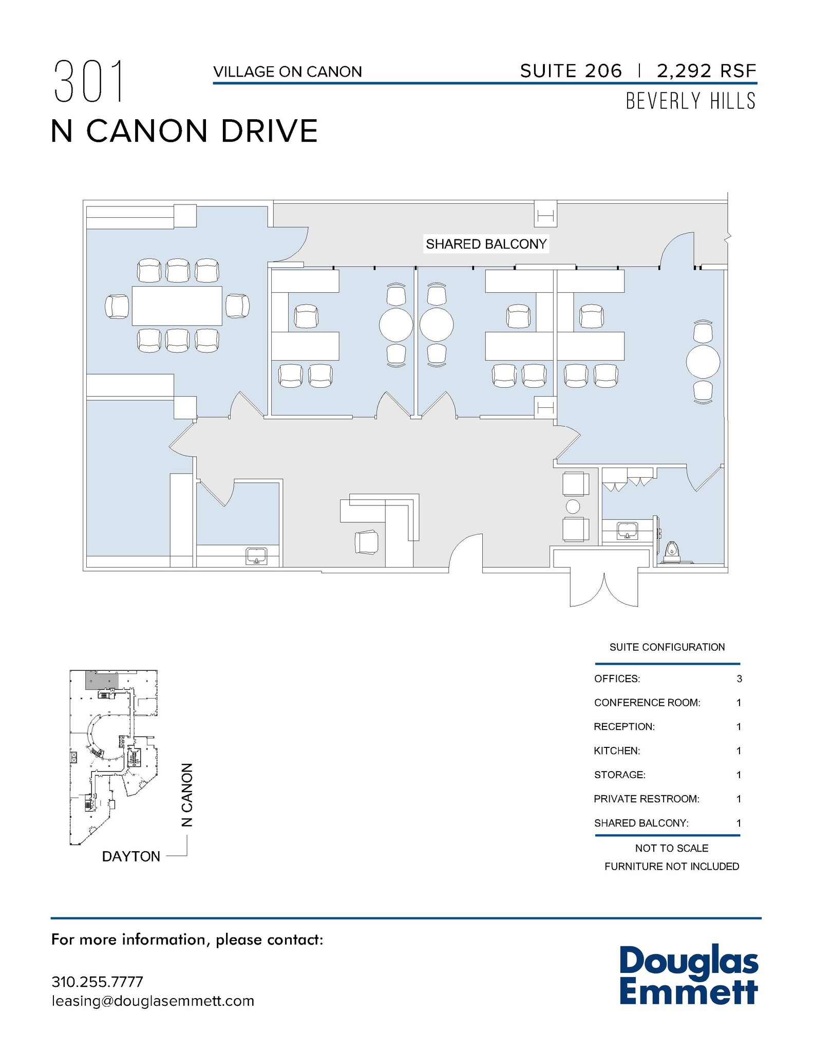 301-333 N Canon Dr, Beverly Hills, CA à louer Plan d’étage- Image 1 de 1