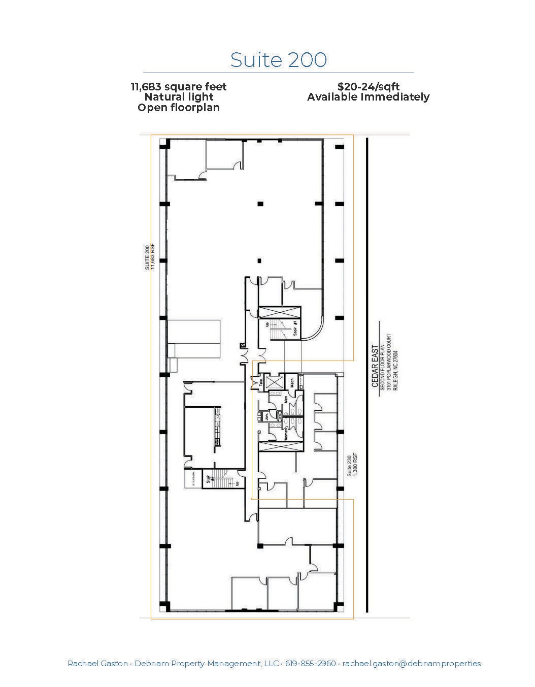 3101 Poplarwood Ct, Raleigh, NC à louer Plan d’étage- Image 1 de 1