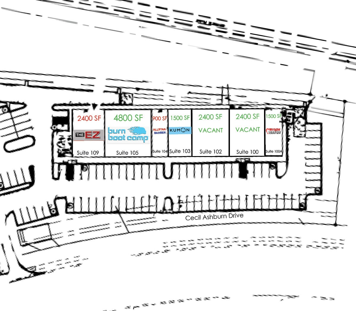 2030 Cecil Ashburn Dr SE, Huntsville, AL à louer Plan de site- Image 1 de 1