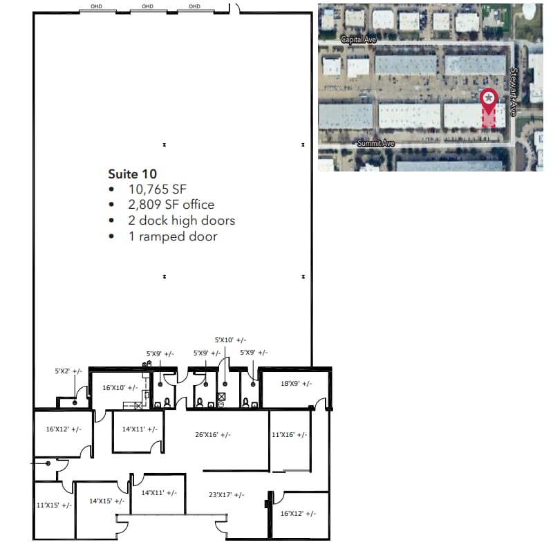 1701 Summit Ave, Plano, TX for lease Floor Plan- Image 1 of 2