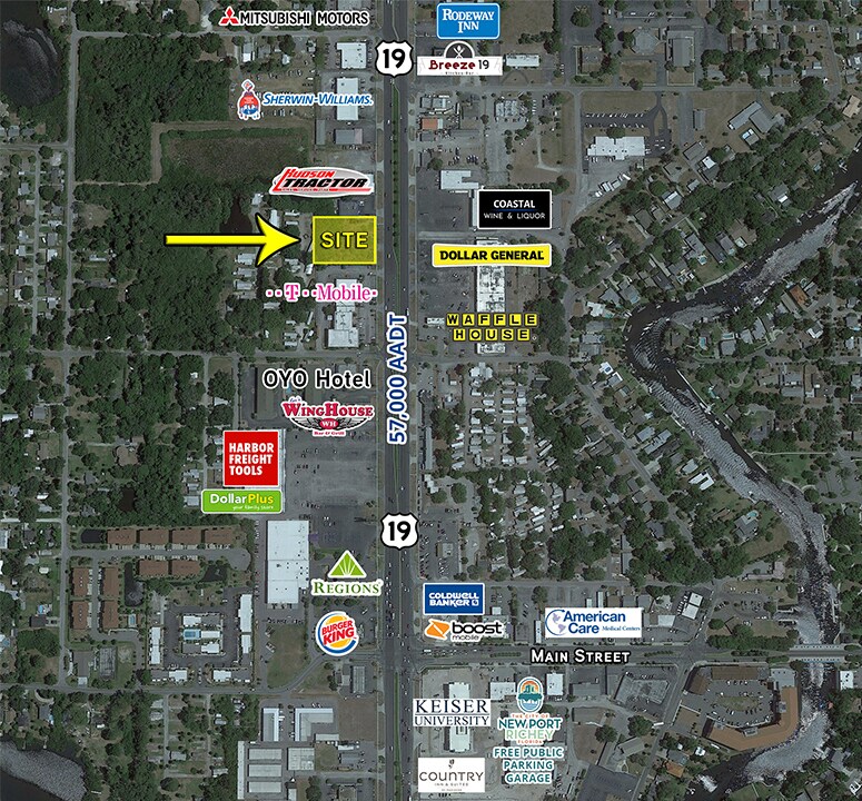 6659 US Hwy 19, New Port Richey, FL à louer Aérien- Image 1 de 2
