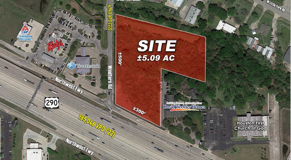 Northwest Fwy & Windfern Rd, Houston, TX à vendre - Photo du bâtiment - Image 1 de 2