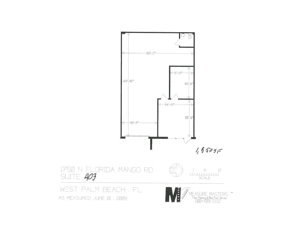 1750 N Florida Mango Rd, West Palm Beach, FL à louer Plan d’étage- Image 1 de 2