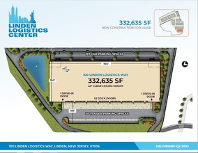 Tremley Point Rd, Linden, NJ à louer Plan de site- Image 2 de 2