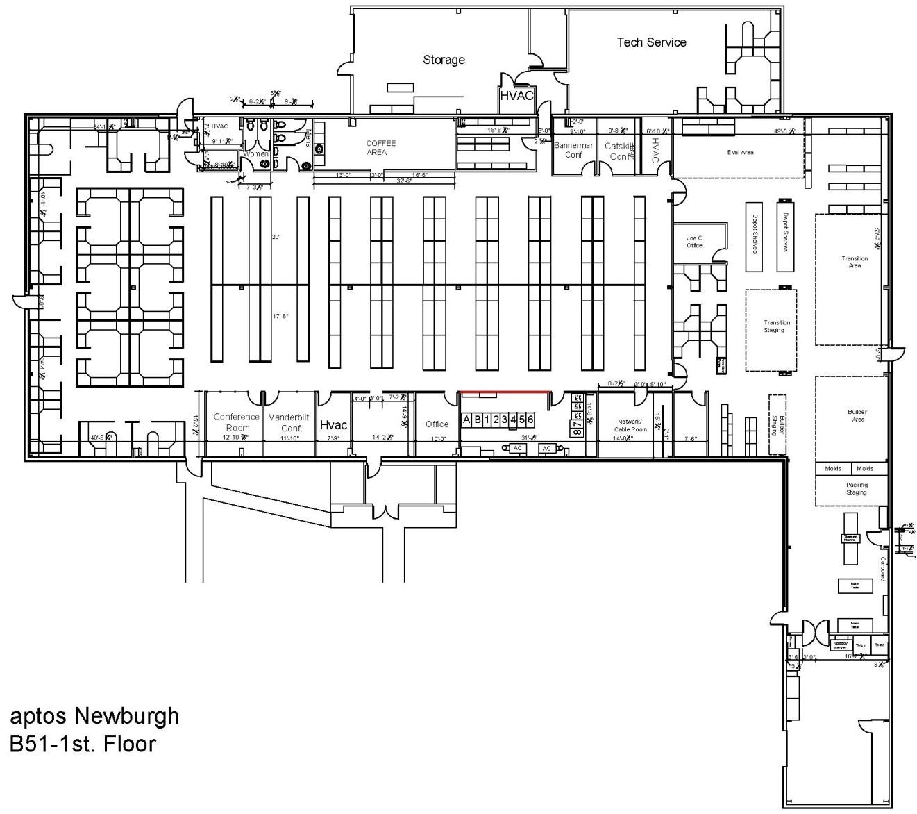 51 Assembly Way, Newburgh, NY for lease Floor Plan- Image 1 of 1