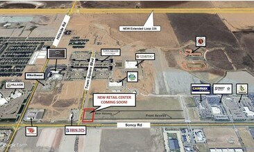 NWC Soncy and Town Square Blvd, Amarillo, TX - Aerial map view