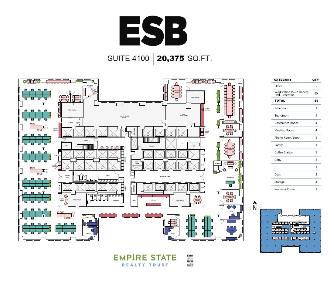 350 Fifth Ave, New York, NY à louer Plan d’étage- Image 1 de 10