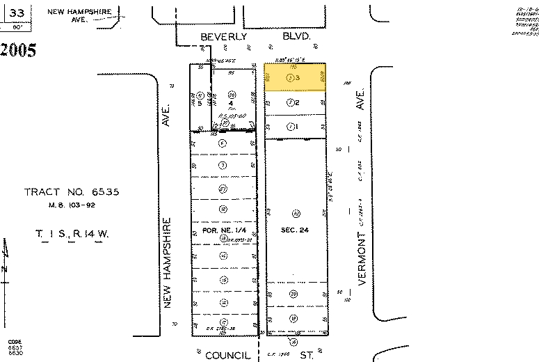 3800-3814 Beverly Blvd, Los Angeles, CA for sale - Plat Map - Image 2 of 7
