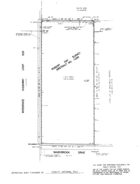 501 E Loop 820 & Sandybrook Dr, Fort Worth, TX à vendre - Plan cadastral - Image 2 de 5