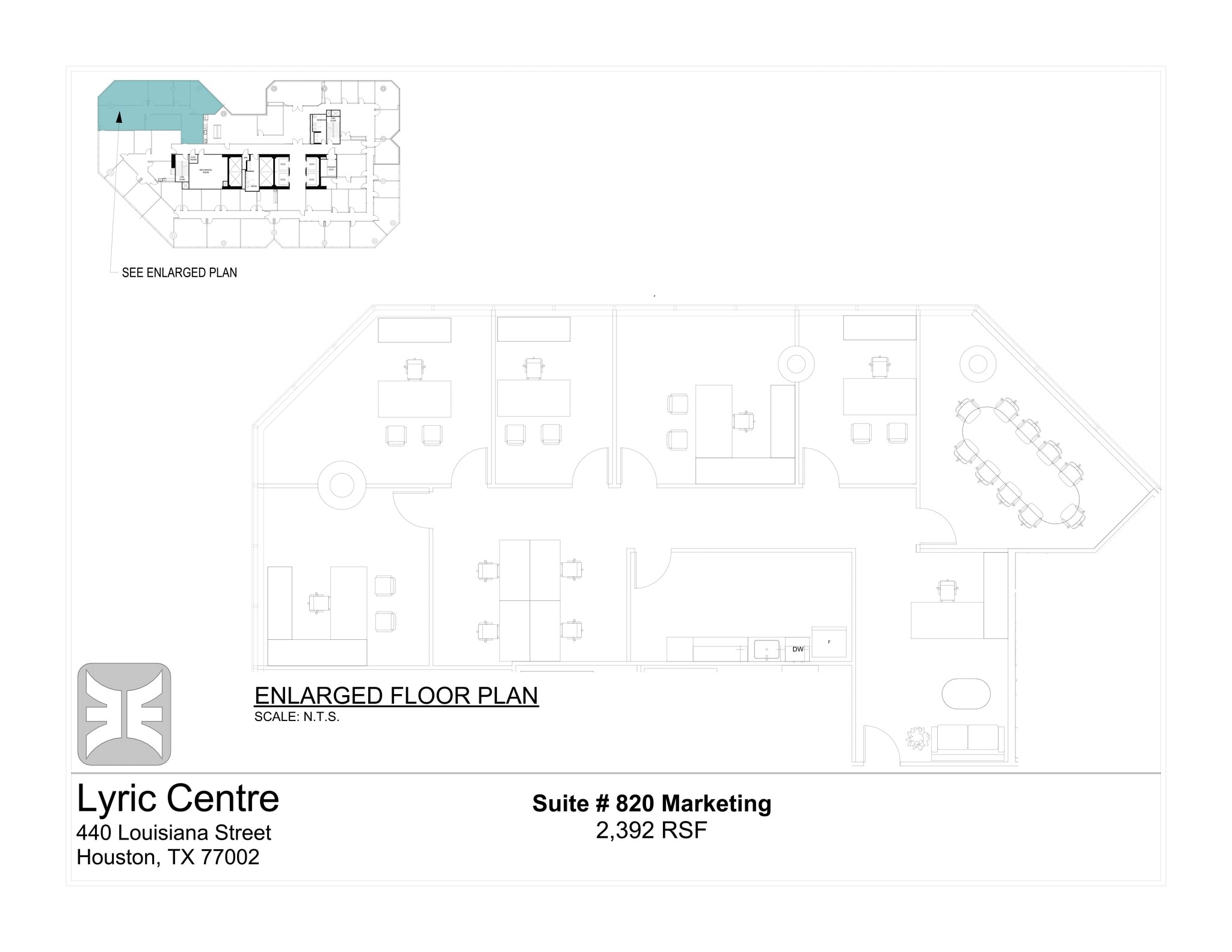 440 Louisiana St, Houston, TX for lease Site Plan- Image 1 of 1
