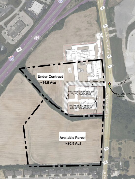 SR 67 & I-69 Hwy, Anderson, IN à vendre Plan de site- Image 1 de 2