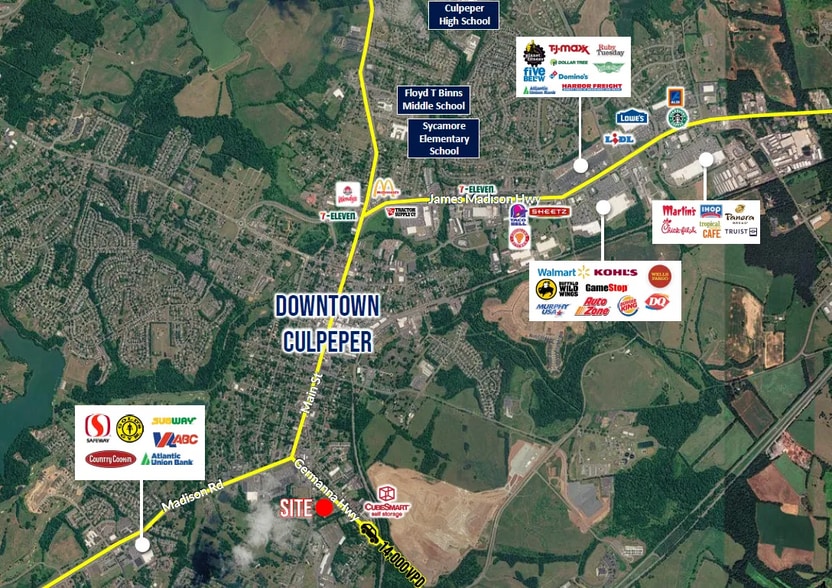 401 Germanna Hwy, Culpeper, VA for sale - Aerial - Image 2 of 3