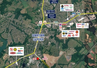 401 Germanna Hwy, Culpeper, VA - Aerial map view