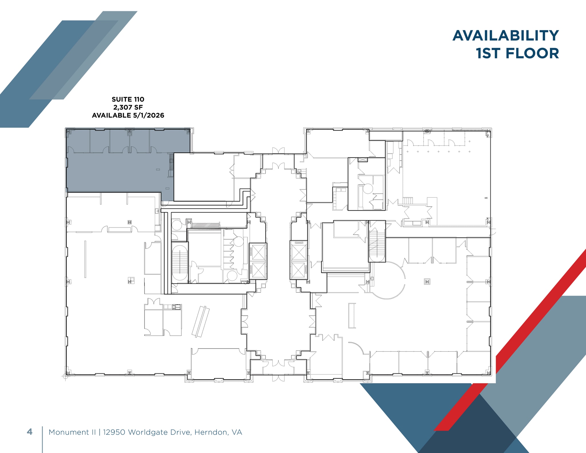 12950 Worldgate Dr, Herndon, VA à louer Plan d’étage- Image 1 de 1