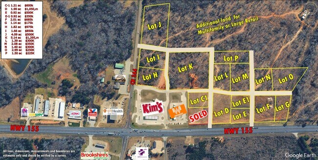 Plus de détails pour 20175 HWY 155 S, Flint, TX - Terrain à vendre