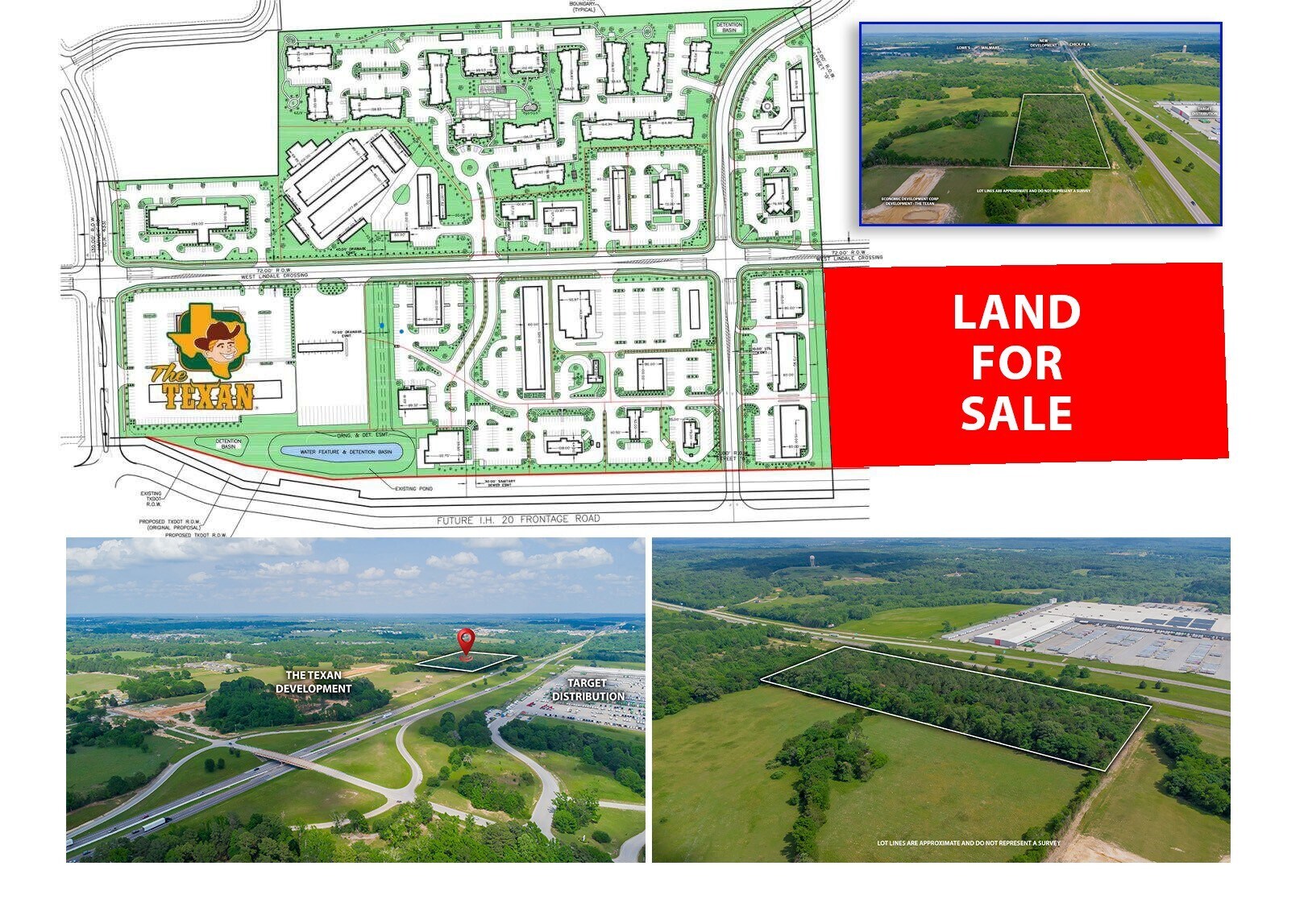 Tbd I20 Interstate, Lindale, TX for sale Aerial- Image 1 of 8