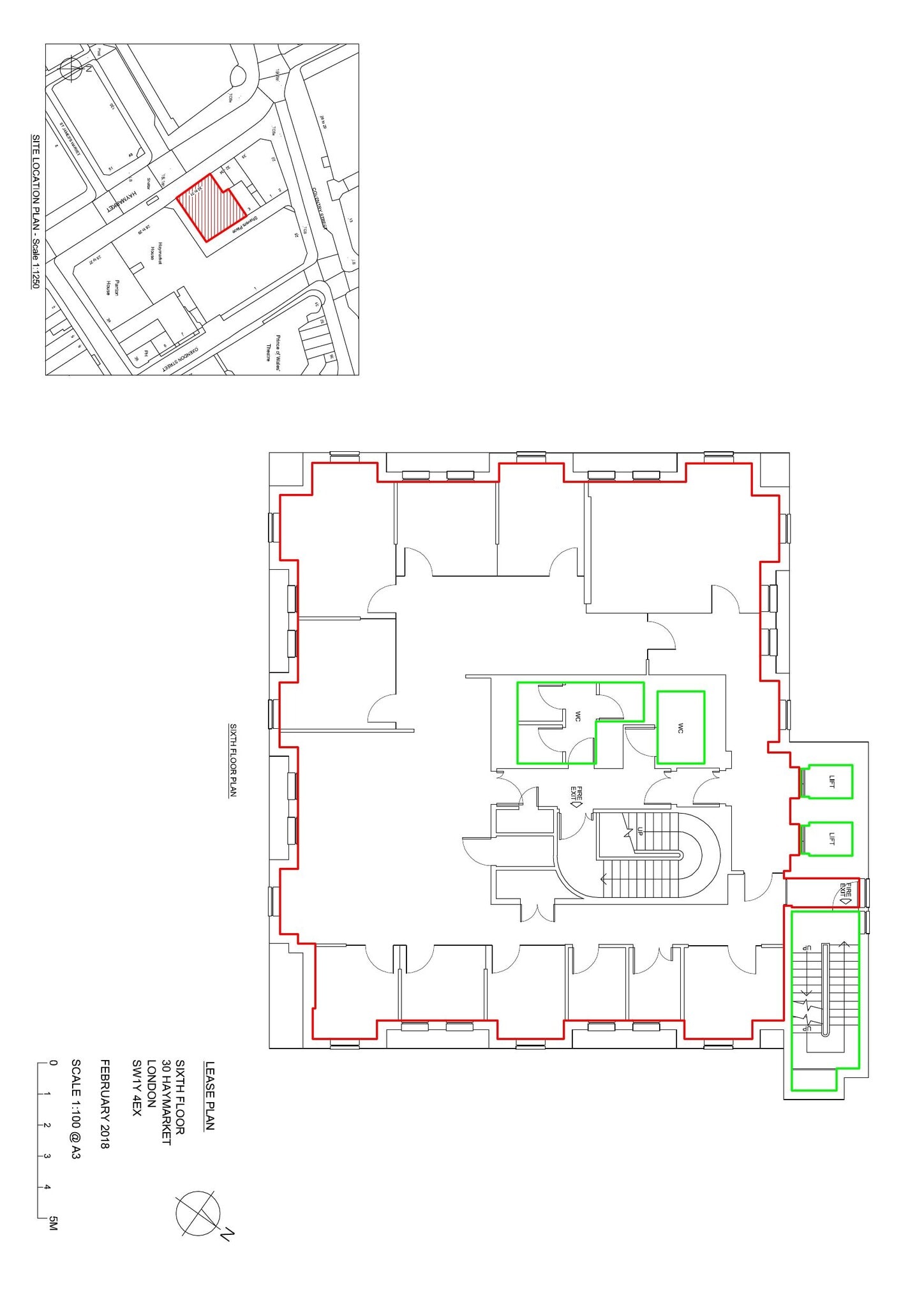 30 Haymarket, London for lease Floor Plan- Image 1 of 2