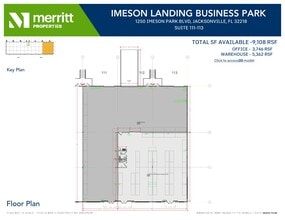 1250 Imeson Park Blvd, Jacksonville, FL à louer Plan d’étage- Image 1 de 1