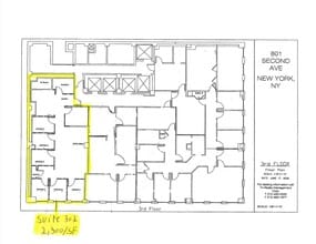 801 Second Ave, New York, NY for lease Floor Plan- Image 1 of 1