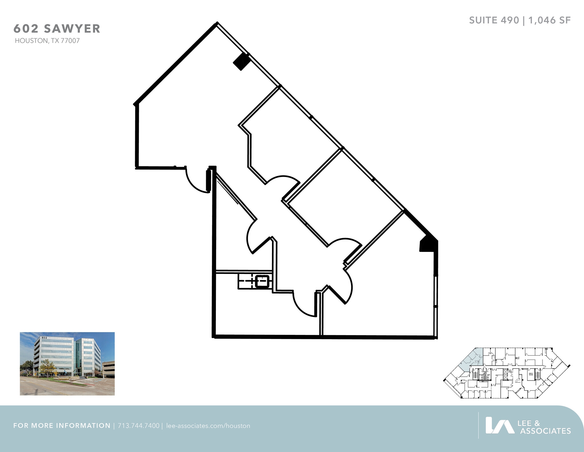 602 Sawyer St, Houston, TX à louer Plan d’étage- Image 1 de 2