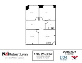 1700 Pacific Ave, Dallas, TX à louer Plan d’étage- Image 1 de 1