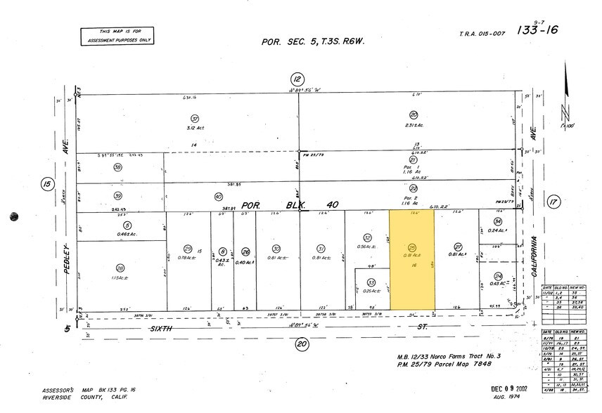 343 6th St, Norco, CA à louer - Plan cadastral - Image 2 de 3