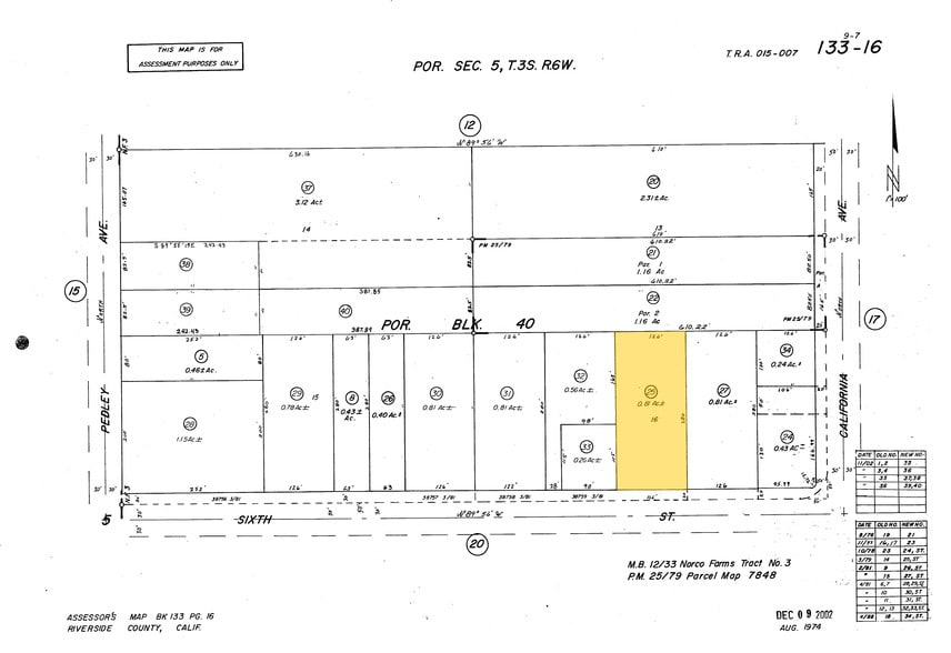 343 6th St, Norco, CA for lease - Plat Map - Image 2 of 3