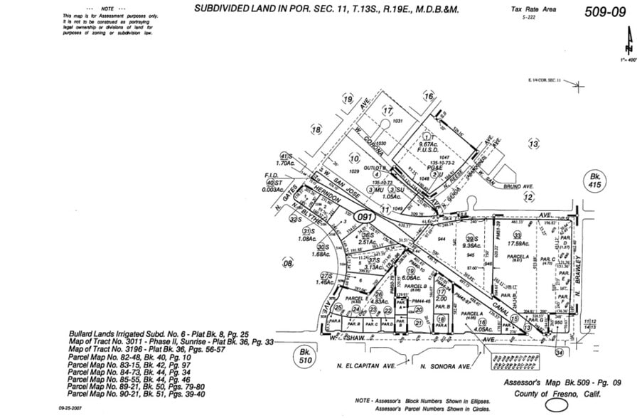 5142 N. Blythe Avenue, Fresno, CA for sale - Plat Map - Image 2 of 2