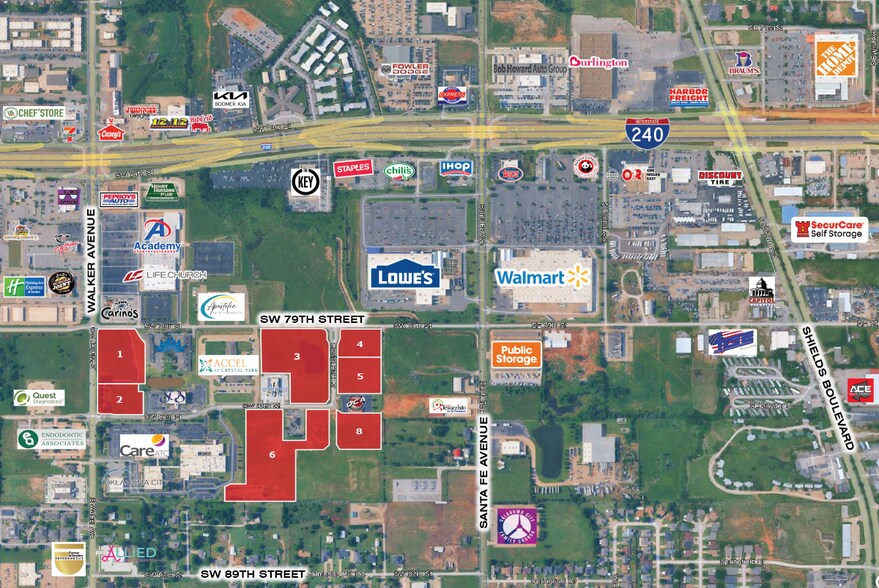 SW 78th St & Walker Ave, Oklahoma City, OK à vendre - Aérien - Image 2 de 2