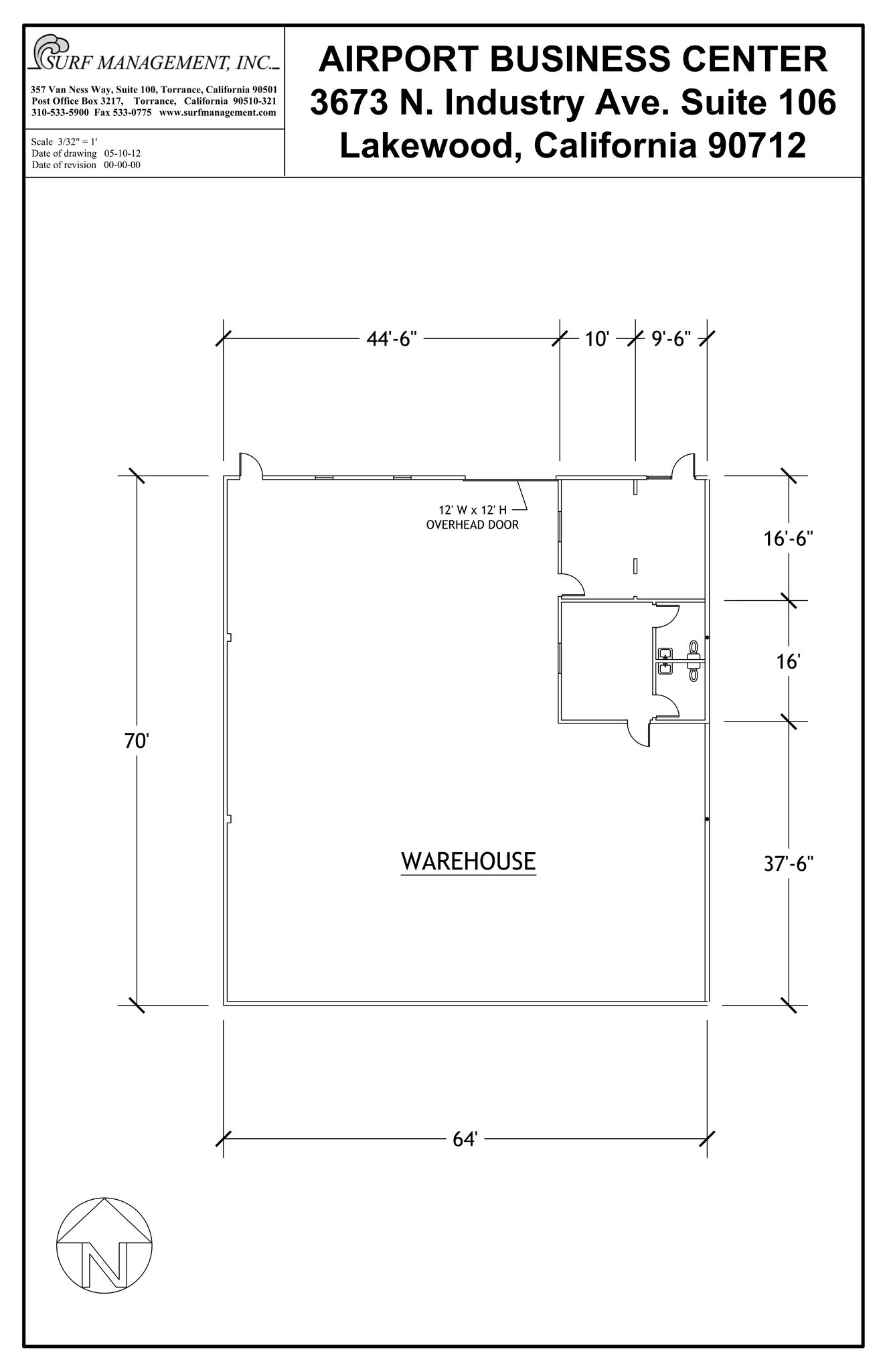 3673 N Industry Ave, Lakewood, CA à louer Plan de site- Image 1 de 1