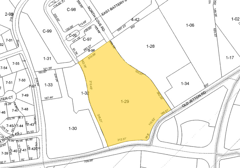 19815-19819 N Cove Rd, Cornelius, NC à vendre - Plan cadastral - Image 1 de 1