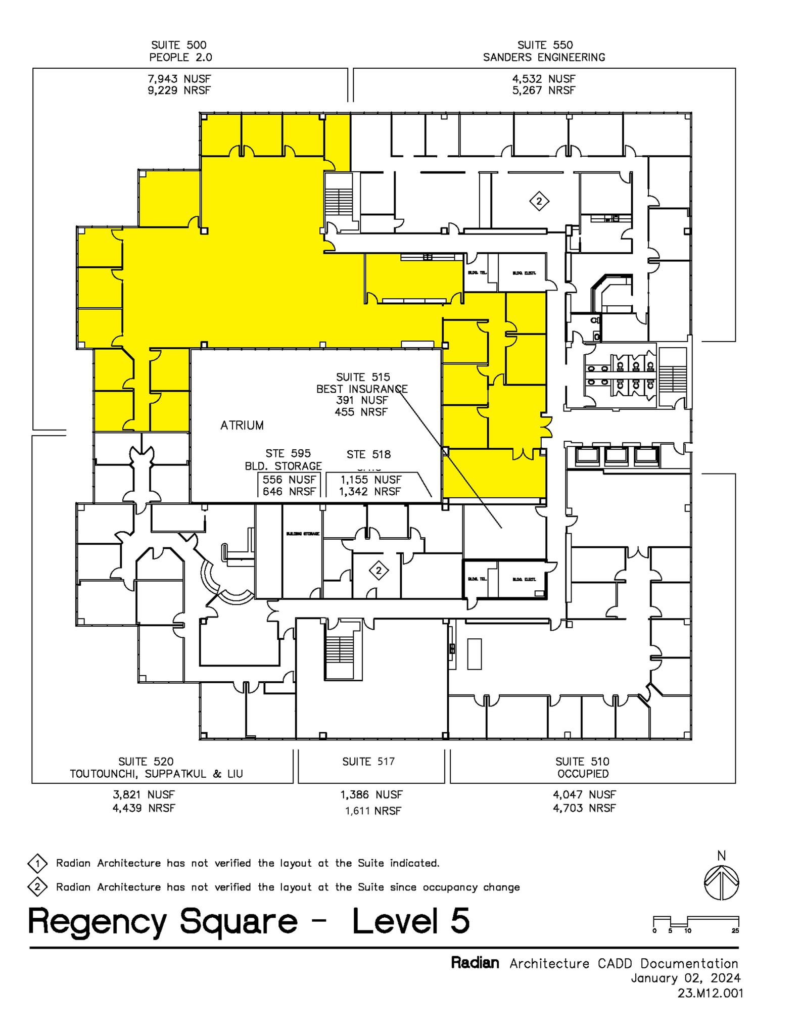 2901 Wilcrest Dr, Houston, TX à louer Plan d’étage- Image 1 de 1