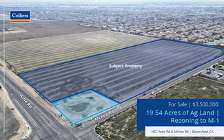 Plus de détails pour NEC Ashe Road & McKee Road, Bakersfield, CA - Terrain à vendre