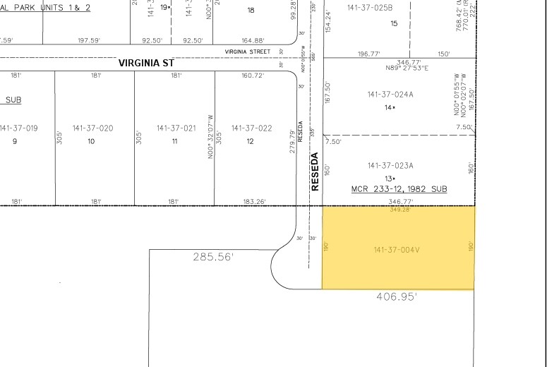 3321 N Reseda, Mesa, AZ à louer - Plan cadastral - Image 2 de 3