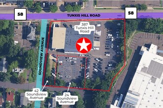 387 Tunxis Hill Rd, Fairfield, CT - AERIAL map view