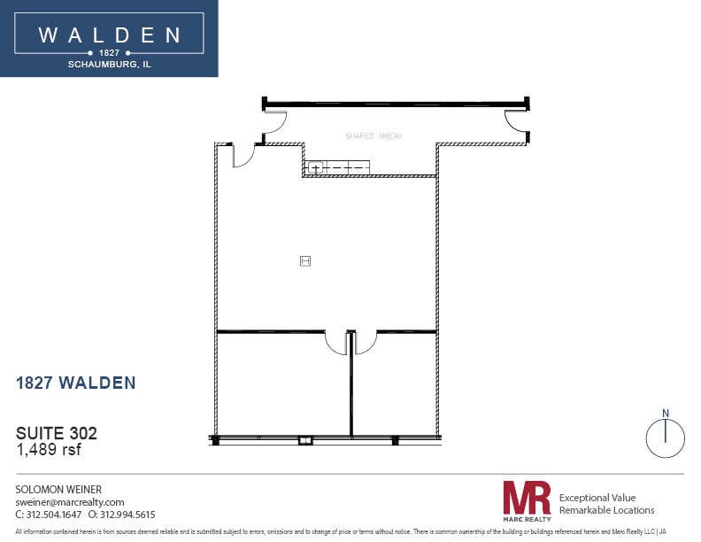 1827 Walden Office Sq, Schaumburg, IL for lease Floor Plan- Image 1 of 6