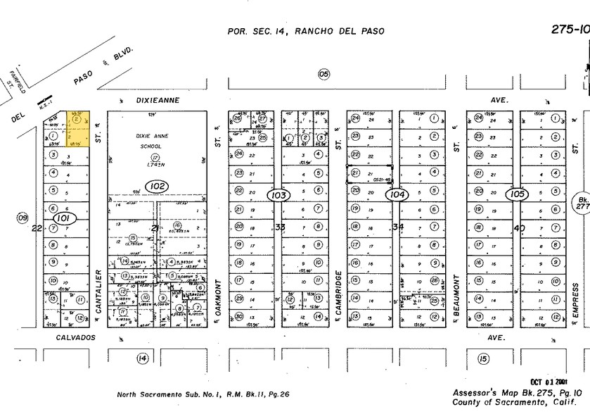 2022-2030 Del Paso Blvd, Sacramento, CA à vendre - Plan cadastral - Image 1 de 1