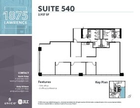 1875 Lawrence St, Denver, CO for lease Floor Plan- Image 2 of 2