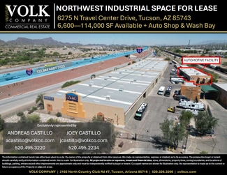 More details for 6275 N Travel Center Dr, Tucson, AZ - Industrial for Lease