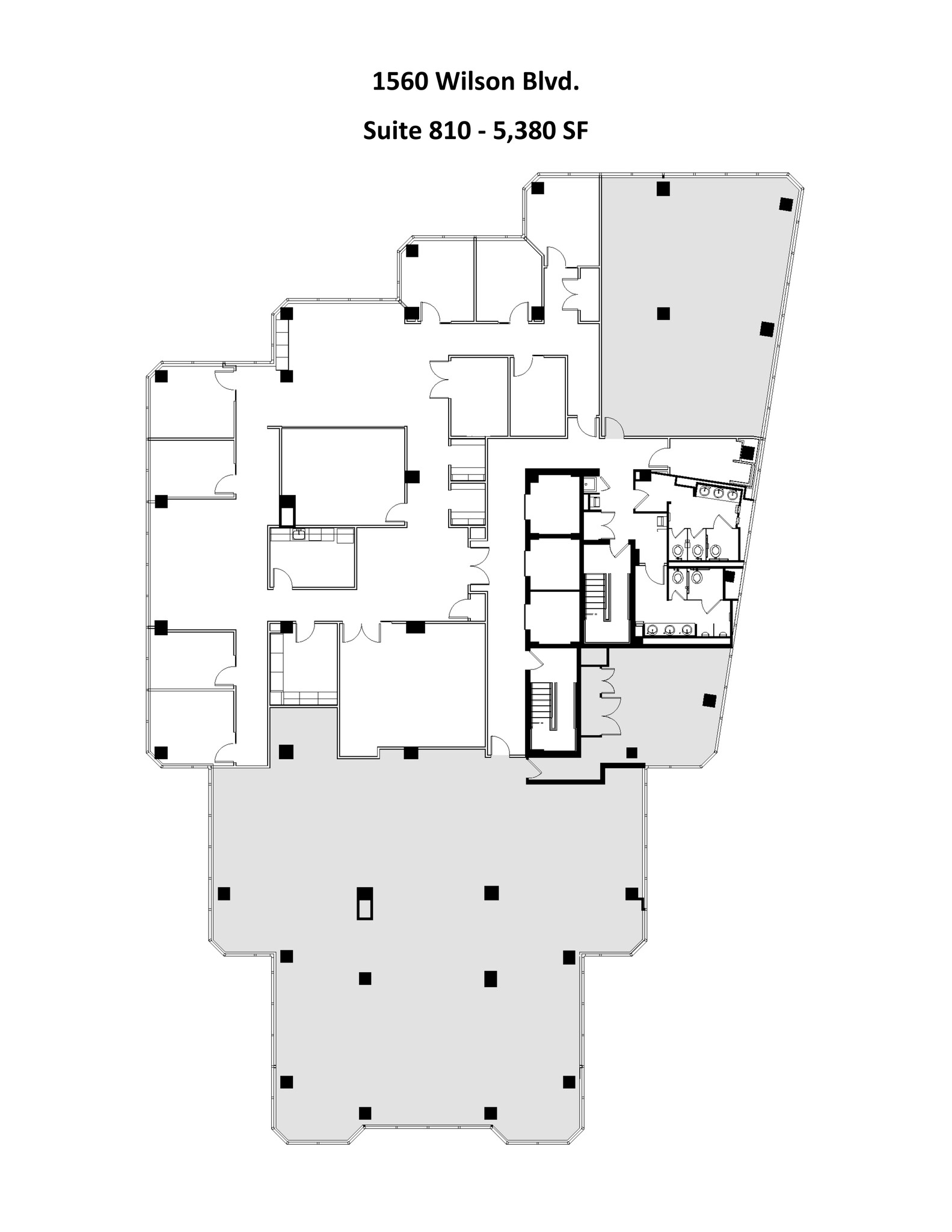 1560 Wilson Blvd, Arlington, VA à louer Plan de site- Image 1 de 2