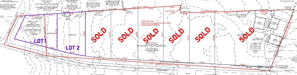 2731 Crow Rd, Tyler, TX à vendre - Plan cadastral - Image 2 de 2