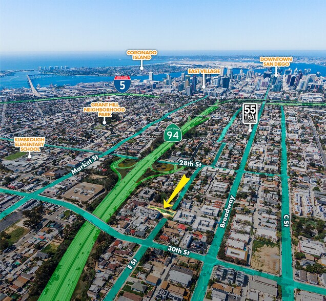 0 E St, San Diego, CA for sale - Aerial - Image 2 of 18