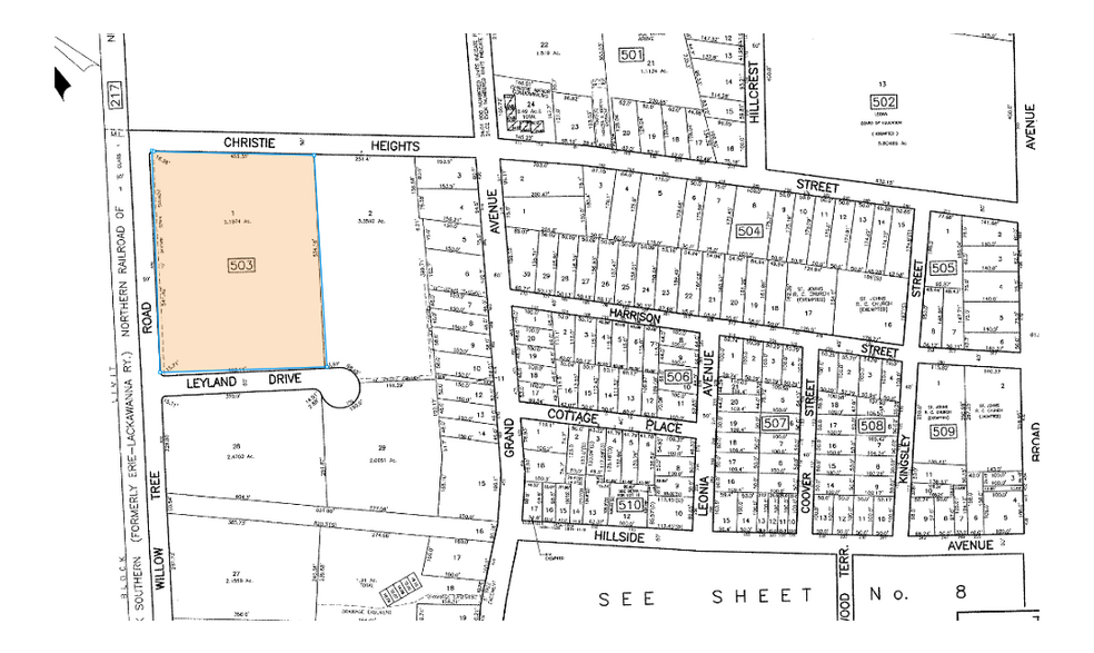 600 Willow Tree Rd, Leonia, NJ à louer - Plan cadastral - Image 2 de 7