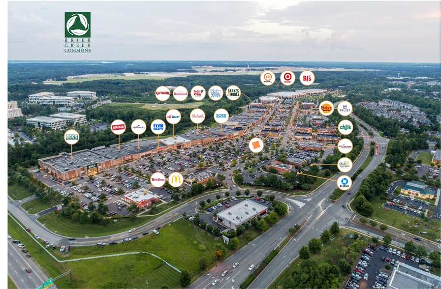8001-8651 Brier Creek Pky, Raleigh, NC for lease - Aerial - Image 2 of 26