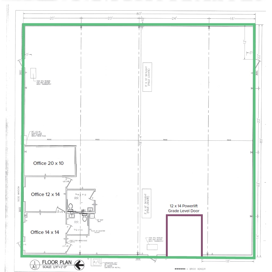 7428 Melrose Ln, Oklahoma City, OK for lease Floor Plan- Image 1 of 1