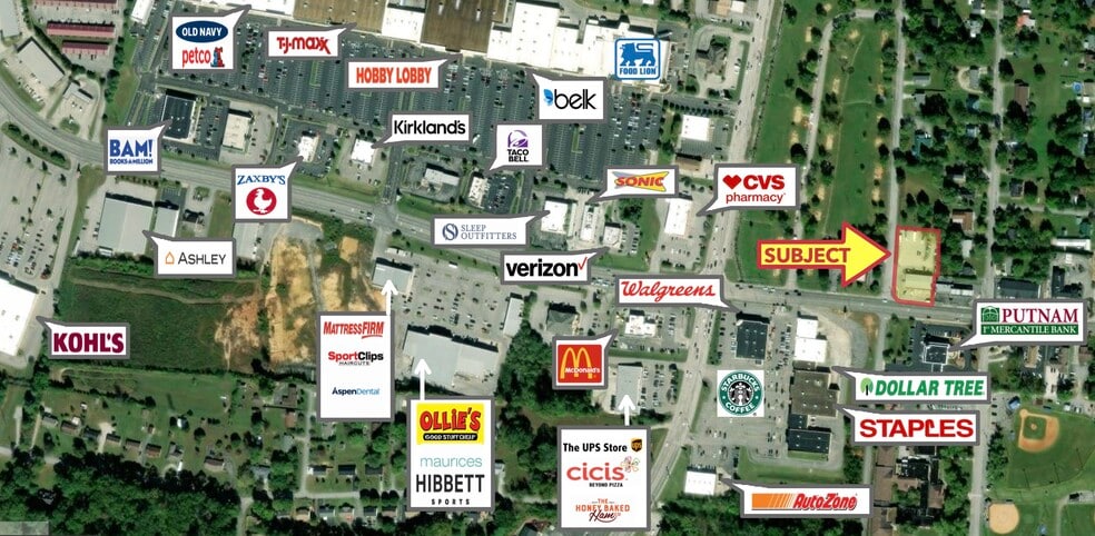 225 W Jackson St, Cookeville, TN for sale - Aerial - Image 3 of 3