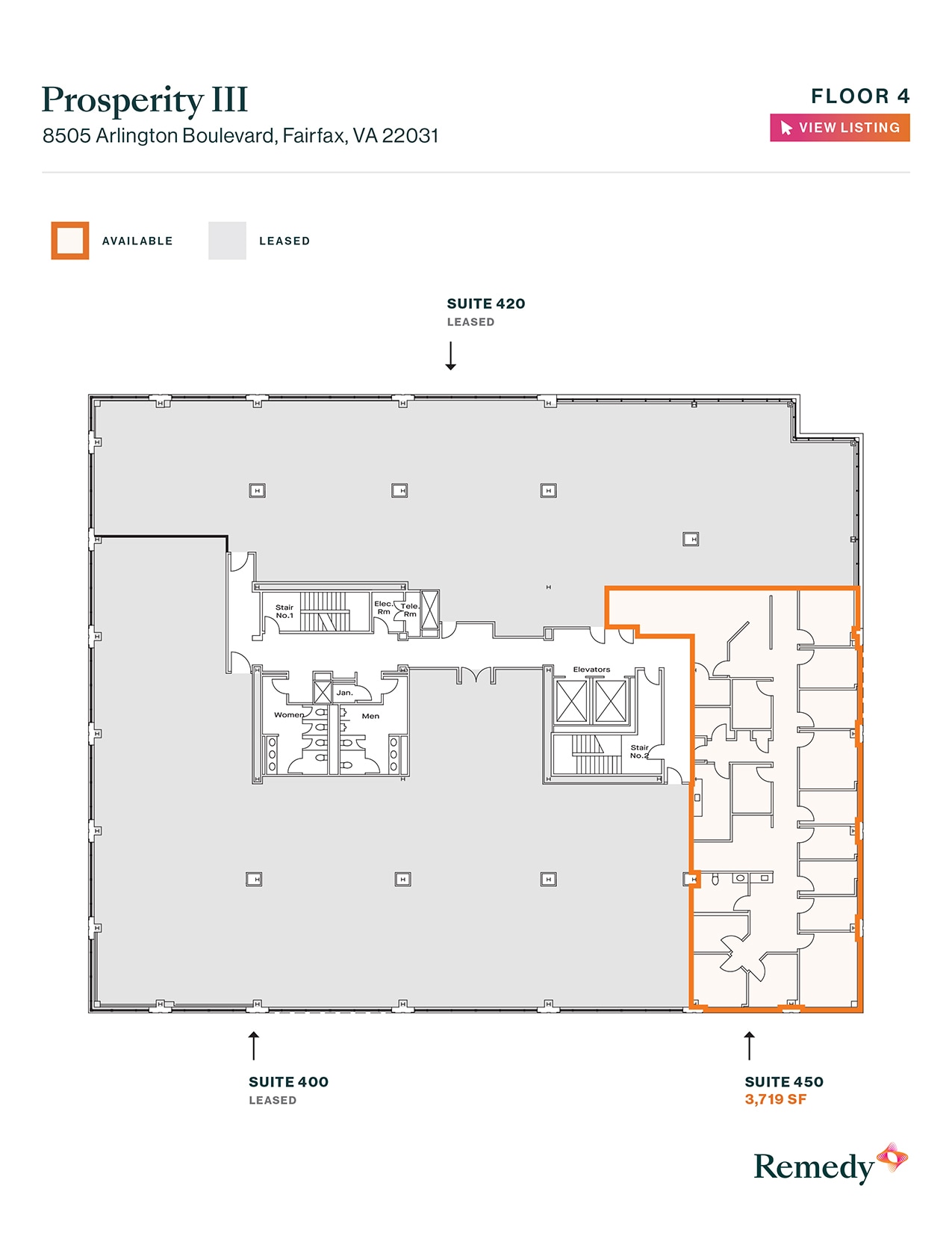 8501 Arlington Blvd, Merrifield, VA for lease Floor Plan- Image 1 of 1