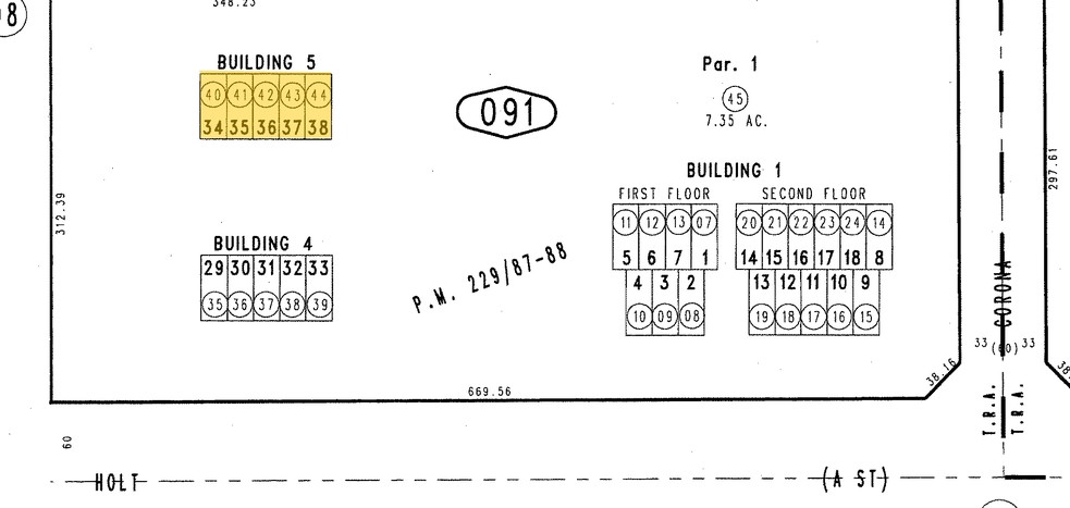 1795 E Holt Blvd, Ontario, CA à louer - Plan cadastral - Image 3 de 7