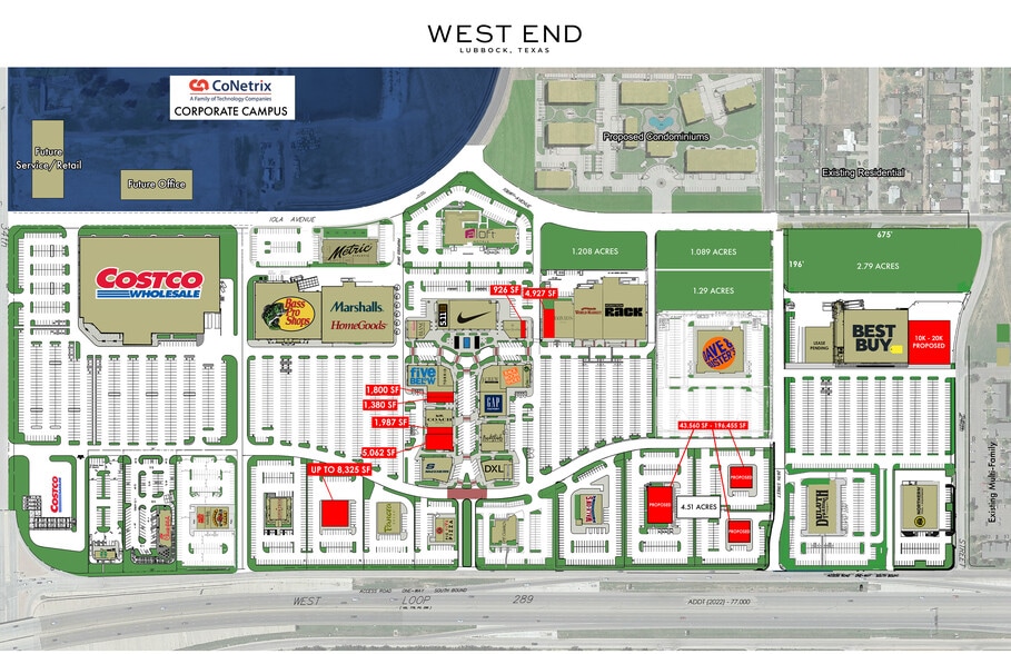 2910 W Loop 289, Lubbock, TX for lease - Site Plan - Image 2 of 11
